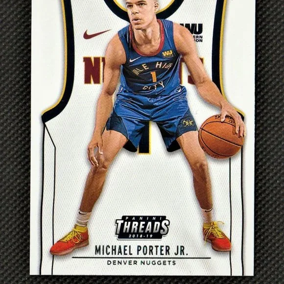 Michael Porter Jr 2018-19 Panini Threads Rookie #112 NBA Denver Nuggets Basketba - Picture 2 of 4